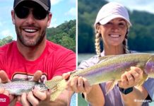 Carrie Underwood and Her Husband Mike Fisher Enjoy Fly Fishing Together (Photo)