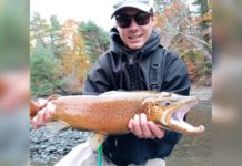 Portland teen hauls in 24-inch brown trout while fly fishing