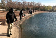 Fishing rod under the Christmas tree welcome sight