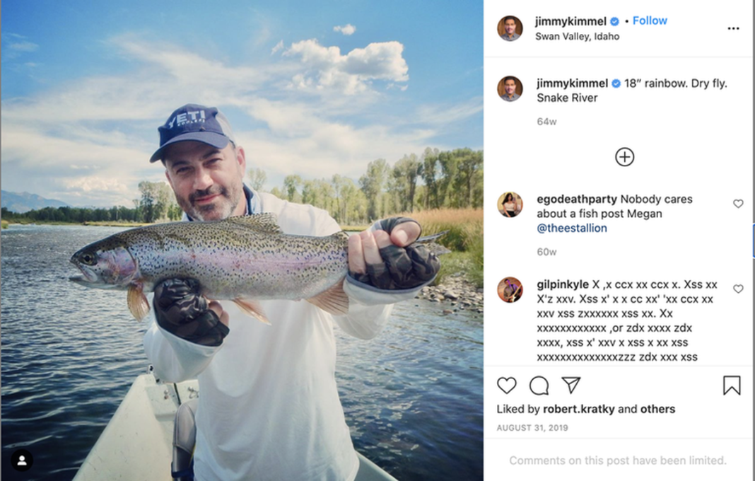 This latenight host just bought an Idaho fishing lodge listed for
