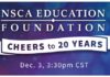 NSCA’s ‘Cheers to 20 Years’ Virtual Fundraiser to Take Place December 3