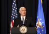 Pence speaks at memorial service for Yeager in West Virginia