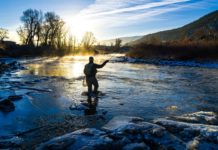 Colorado fly fisherman rides ice down river in TikTok video