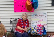 Kay Lawler of Mexico celebrates 100th birthday