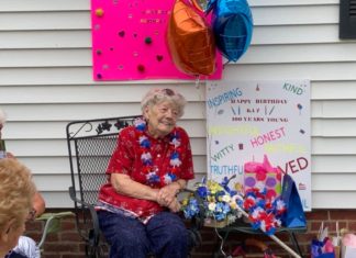 Kay Lawler of Mexico celebrates 100th birthday