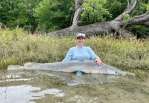 Summerville woman catches giant alligator gar that appears to be world record | Fishing