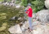 Taking trout in the Rocky Mountains