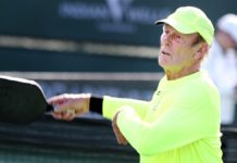 Retired NBA star Rick Barry is just as competitive playing pickleball