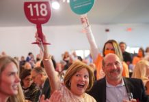 How much did the auction lots go for?