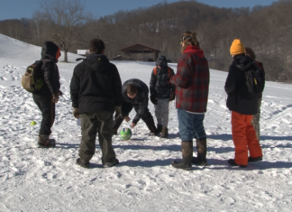 Scouts BSA camp out in the cold for the Klondike Derby
