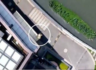 Starved people catch fish using drones during Shanghai lockdown