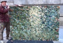 The Chicago River Comes Alive in New Portrait Painted With Fishing Rod and Reel | Chicago News