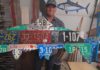 Colorado outdoorsman crafts custom art with license plates