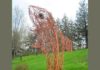 New trout sculpture celebrated in Lanesbor