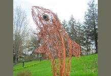 New trout sculpture celebrated in Lanesbor
