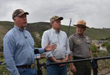 Gov. Gianforte, back from Italy, addresses flooded communities