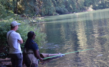 Camp at Battle Ground Lake teaches youth how to fly fish