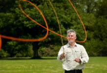 Fly casting champion Hywel’s mission to promote fishing in Wales