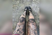 Woman stuck in mud at Layton reservoir