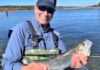 Capt Dave catches his first fish via the fly