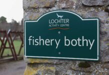 Autumn reflections for fishers at Lochter