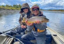 Fishing with a side of potatoes and bison