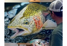 Local Business Spotlight: Trout Tales and Fine Fin Art, fly-fishing and artistry collide