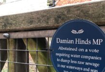 River sewage: Extinction Rebellion unveils blue plaques shaming MPs in Farnham and Alton